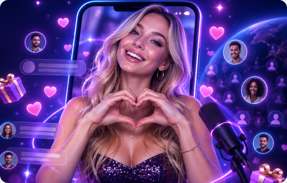 Watch Live Creators and Chat in Real Time
