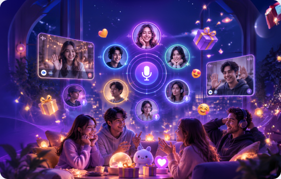 Group Video and Voice Chat in Party Rooms | Chamet