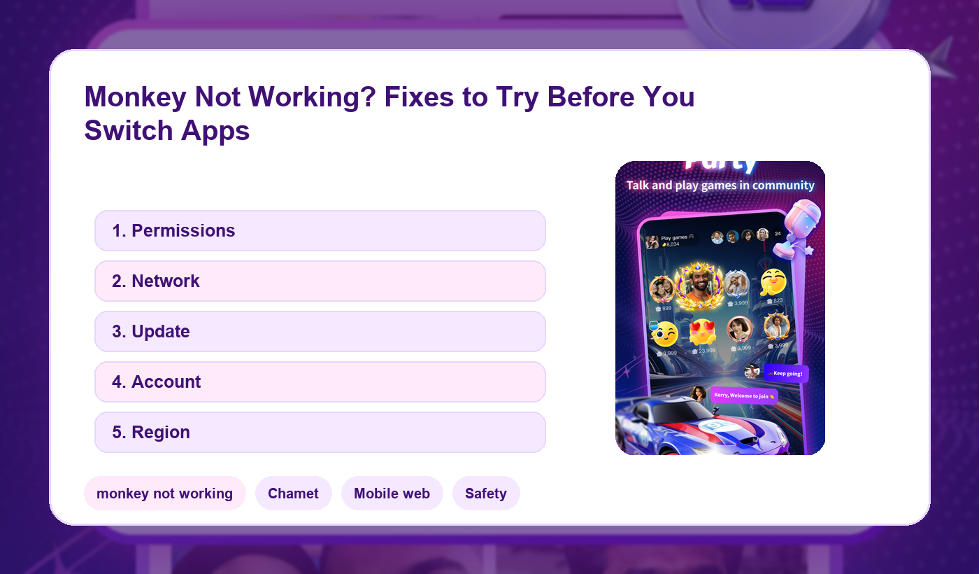Monkey not working troubleshooting visual.