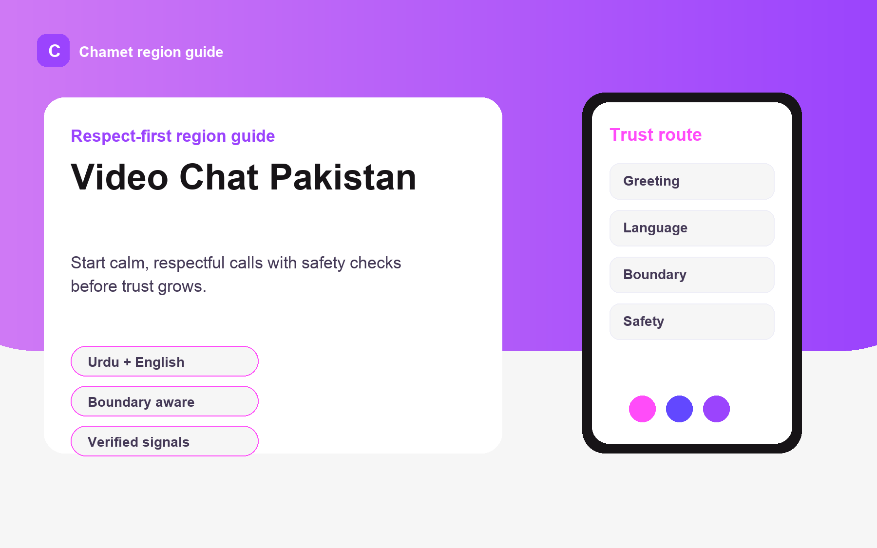 Video Chat Pakistan: 2026 Guide to Safe, Respectful Calls visual.